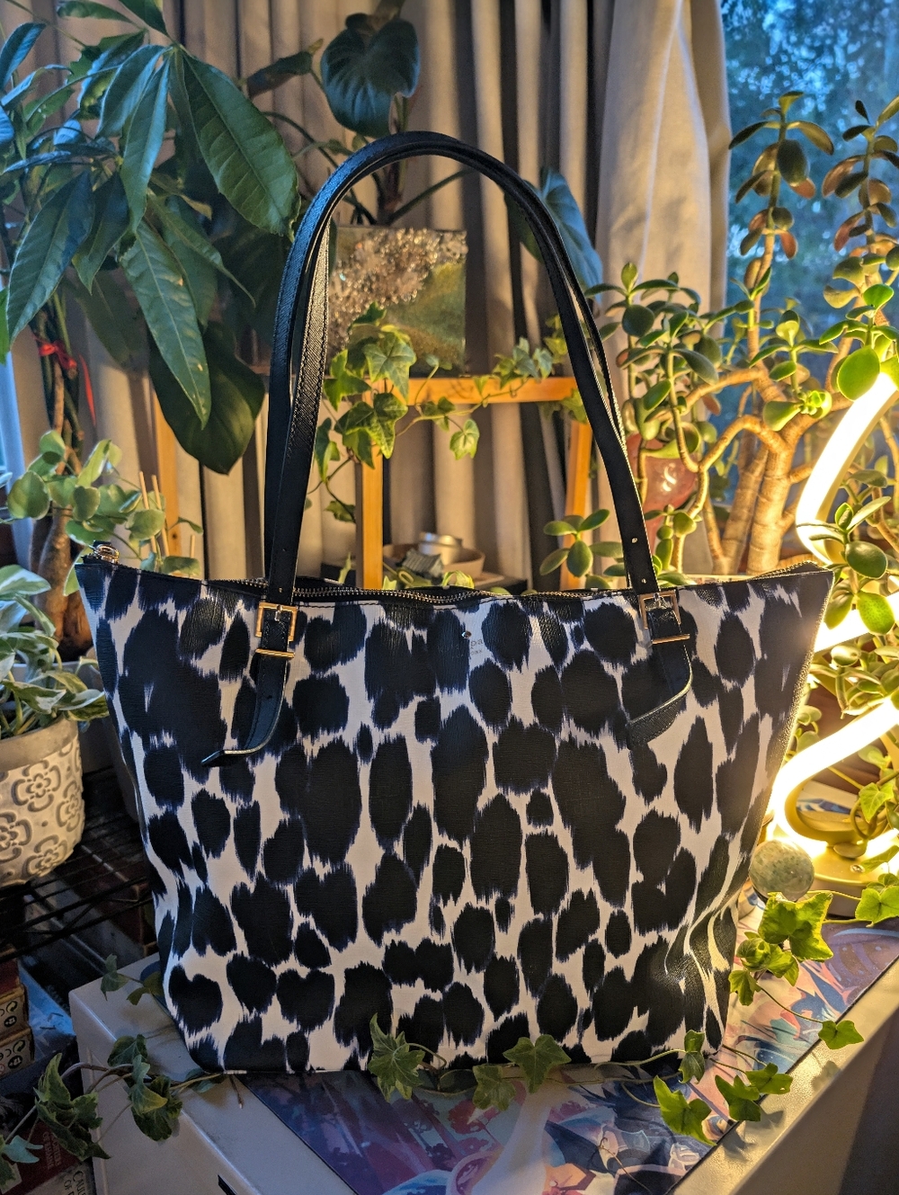 Kate Spade Emma Lane Animal Print Maya Tote - Storybook Lining